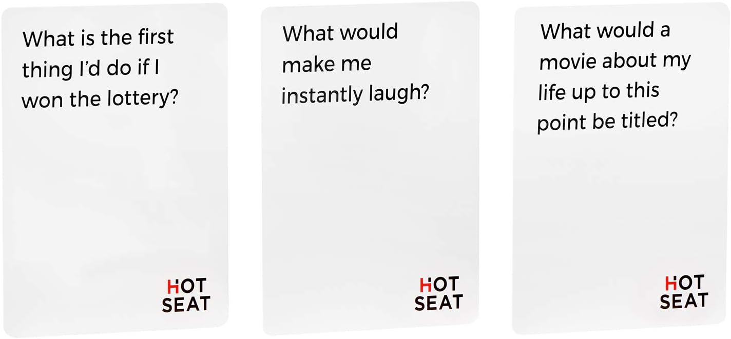 HOT SEAT: The Game That's All About You - Family Friendly Card Game for All Ages