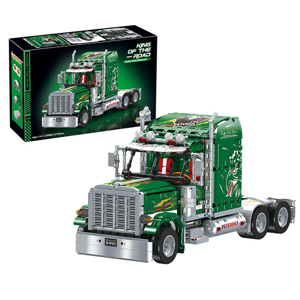 Technology Truck Building Kit, 1708 Pieces Scania Tractor Truck, Construction Toys Vehicle Building Blocks Sets, Truck Model Kits for Adults to Build, Engineering for Kids Series