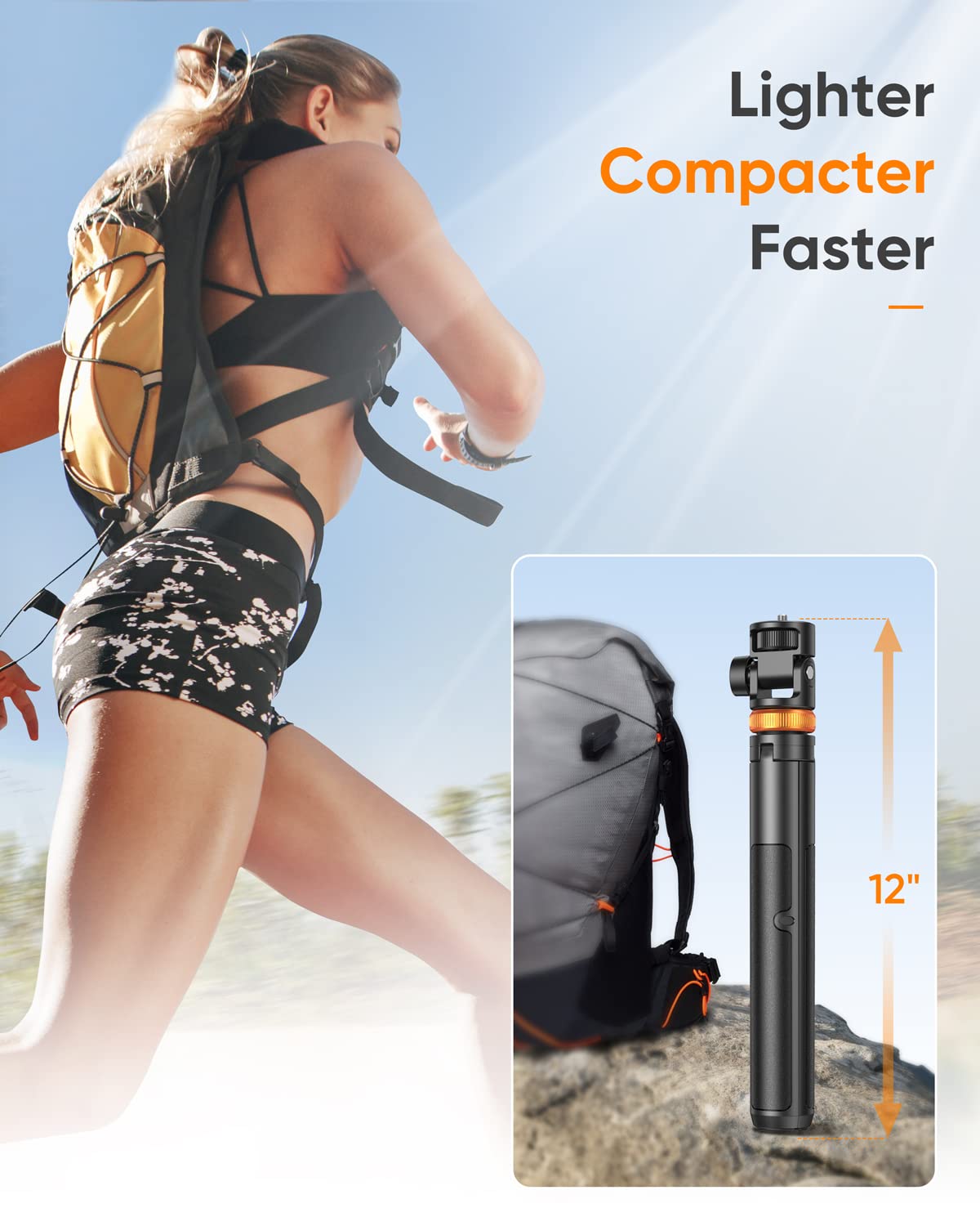 Newest 62" Phone Tripod - Tripod for iPhone & Selfie Stick with Remote, Extendable Phone Tripod stand for Filming,Travel, Solidest Smartphone Stick Compatible with iPhone and Android