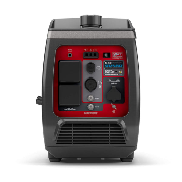 Briggs & Stratton 030801 Petrol Portable Inverter Generator PowerSmart Series P2400, 2400 Watt/1800 Watt Clean Power, Ultra Quiet and Lightweight , Grey