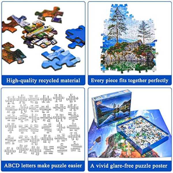 Hintersee Lake Jigsaw Puzzles for Adults 1000 Pieces Germany Landscape Jigsaw Puzzles for Adults Gifts