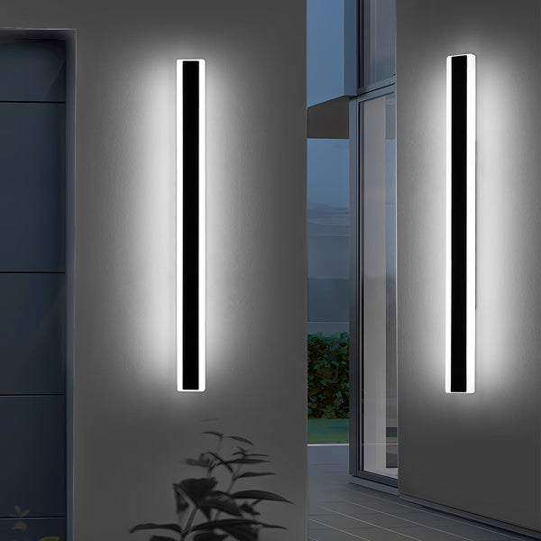 Mikeru 6500k Cool White Outdoor Wall Light, 150cm Modern Porch Wall Light, LED Vertical Long Acrylic Garden Fixture, IP65 Waterproof for Balcony, Living Room, Garage, Patio