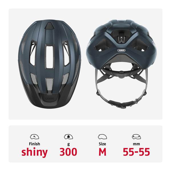 ABUS Macator Racing Bike Helmet - Sporty Bicycle Helmet for Beginners - for Women and Men