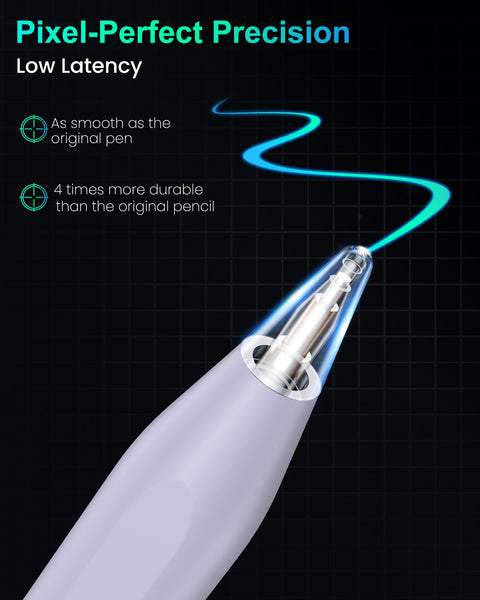 Variglas Pencil for iPad - 2018-2025 15 Minutes Fast Charging, Palm Rejection,Tilt Sensitivity, Stylus Pen Compatible with iPad Pro 11"/12.9"/13", 11/10/9/8/7/6th Gen, Air 3-6, Mini 5/6