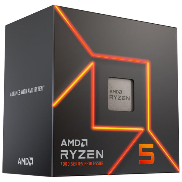 AMD Ryzensets 5 7600X Processor (integrated radeon graphics, 6 cores/12 threads, 105W TDP, AM5 socket, 38MB cache, up to 5.3 GHz max boost, no cooler)