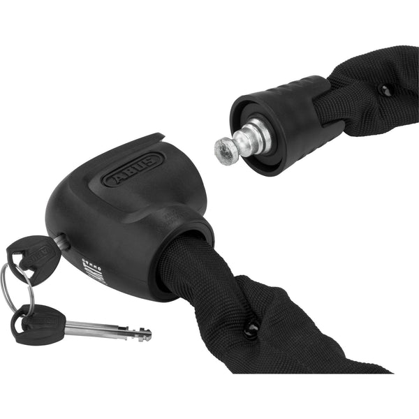 ABUS Steel-O-Chain 9809K chain lock - Bike lock with XPlus cylinder for protection against tampering - security level 12 - 9 mm thick - 170 cm long - Black