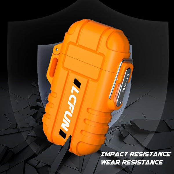 Electric Lighter Rechargeable USB, Electronic Plasma Arc Lighter Windproof and Waterproof for Hiking, Camping, Outdoor, Survival, Tactical, EDC Gear, Gifts for Him Men (Black)