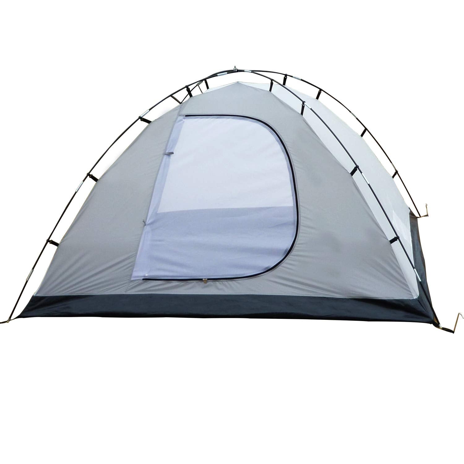 SAFACUS 3-4 Person Dome Camping Tent, Double layer, Full Waterproof Holiday Family 3 to 4 Man Tent, Easy to Set Up for Outdoors Hiking Fishing Traveling Beach Vacation