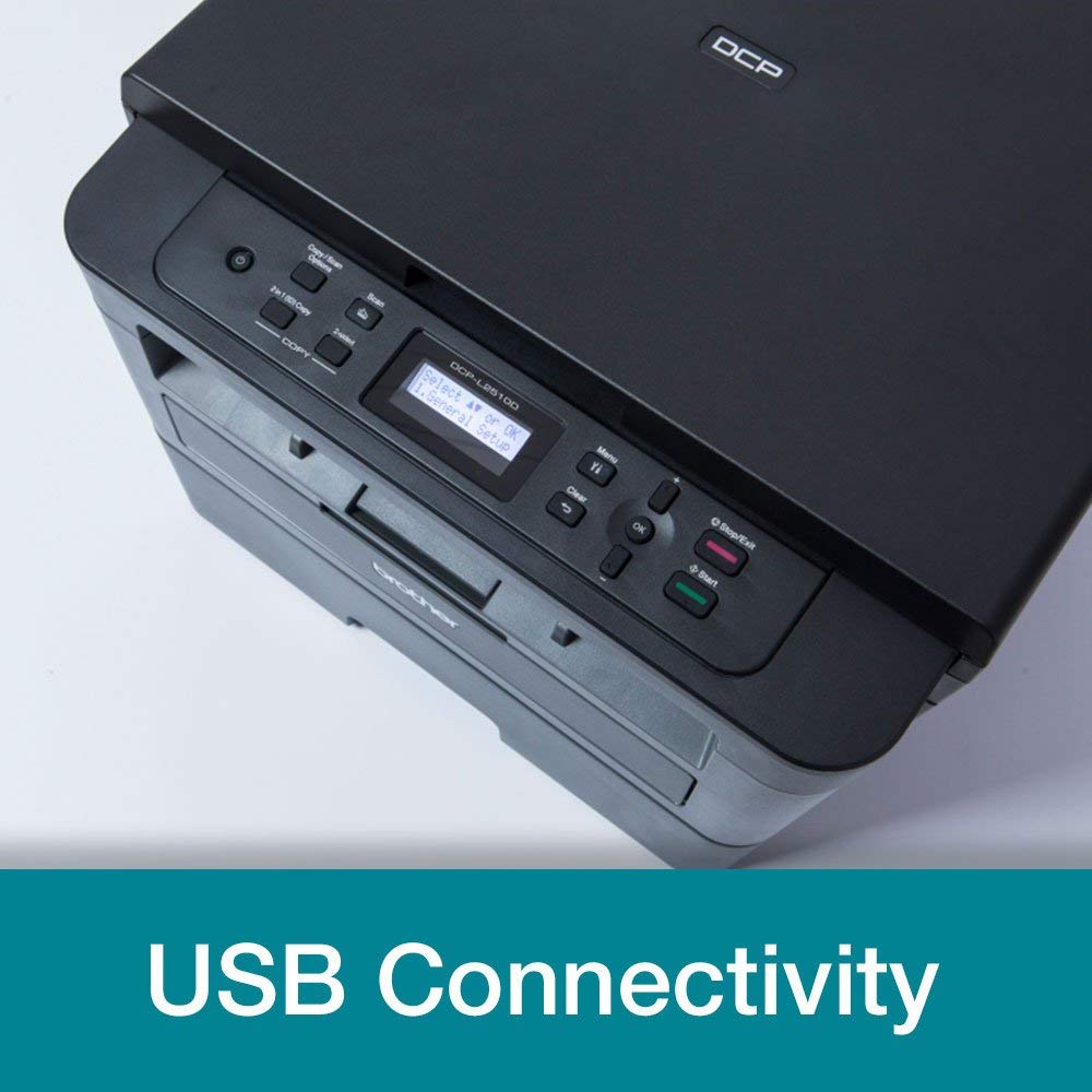 Brother DCP-L2620DW 3-in-1 Mono Laser Printer |Print, copy & scan|Automatic 2-sided print |A4|UK Plug