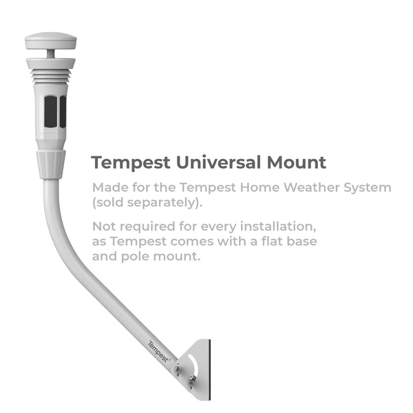 Tempest Universal Mount- Adjustable Outdoor Weather Station Mounting Kit - Easy Installation, Solid Structure, Weather Proof