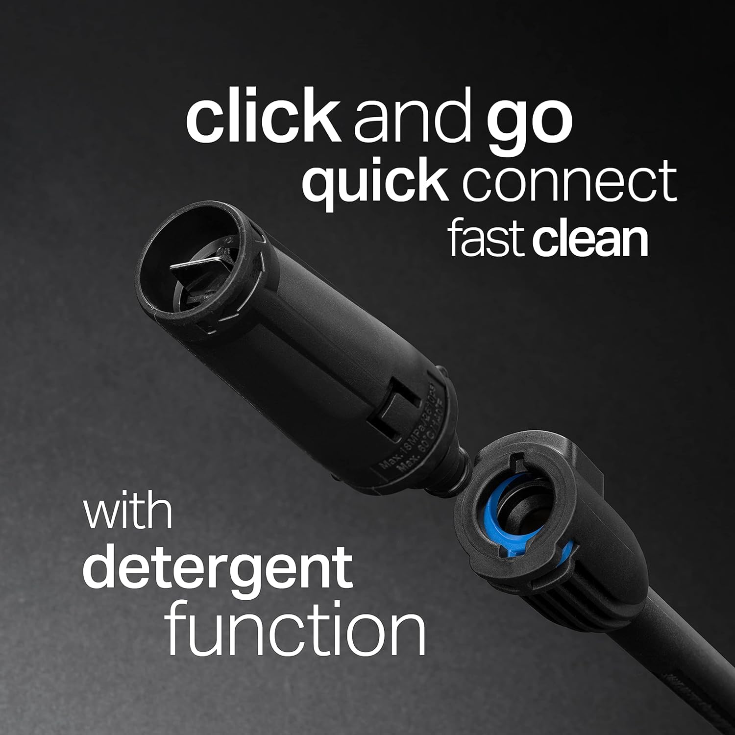 Draper Storm Force Pressure Washer 105Bar | 1400W Jet Power Washer | Snow Foam Gun | 1522Psi Patio and Car Cleaner | 98674, Blue