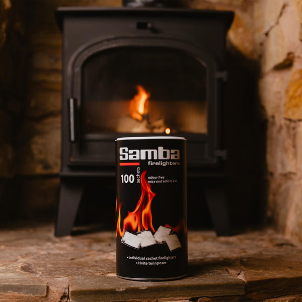 600 Samba Firestarters Firelighters Sachets - Odourless Burning & Easy to Light - For BBQs Barbecues Wood Burner Wood-Fired Ovens Stoves Fireplaces &