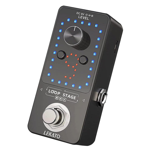 LEKATO Guitar Looper,Built-in Tuner,Bass Loop Effect Pedal(9 Loop Tracks,Max 40 Minutes Overdub Recording) Electric Guitar Loop Machine,Musicial Gears for Guitars/Bass/Keyboard/Drum