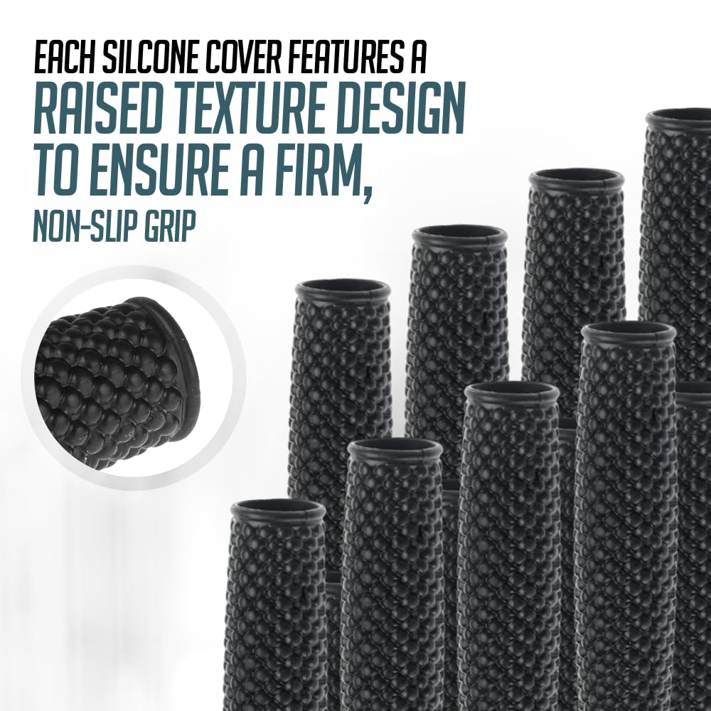 Logest Metal Hand Grip Set, 100LB-350LB 6 Pack No Slip Heavy-Duty Grip Strengthener with Gift Box, Great Wrist & Forearm Hand Exerciser, Home Gym,