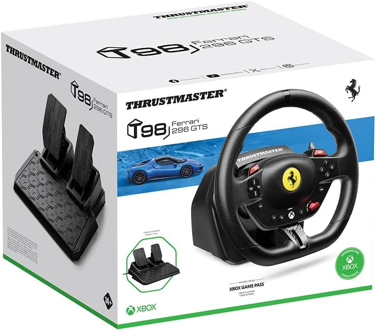 Thrustmaster T98 Ferrari 296 GTS, Racestuur voor Xbox en de PC