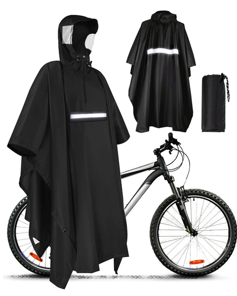 Victoper Waterproof Poncho Adult, Reusable Rain Poncho Adult Waterproof Poncho Waterproof Adult Lightweight Waterproof Raincoat for Outdoor Hiking Camping Cycling Traveling