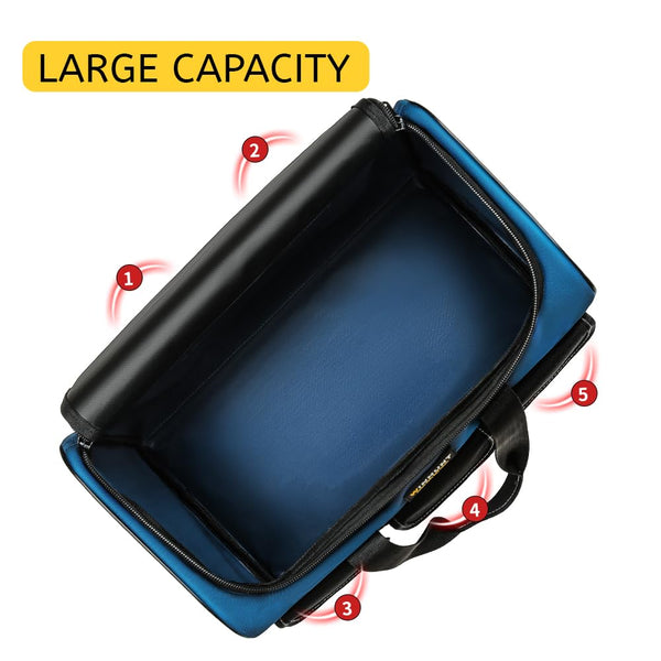 WINHUNT Tool Bag, Compact and Durable 1680 Denier Nylon, Ideal for DIY Enthusiasts and Craftsmen, Tool Organizers, Garden Tool Bag (43cm)