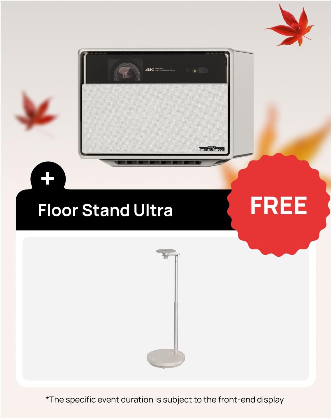 XGIMI HORIZON Ultra 4K Laser Dolby Vision Smart Home Theater Projector, ISA 3.0, 2300 ISO Lumens, Android TV 11.0, 2 * 12w Harman Kardon Speakers, Optical Zoom with WiFi and Bluetooth