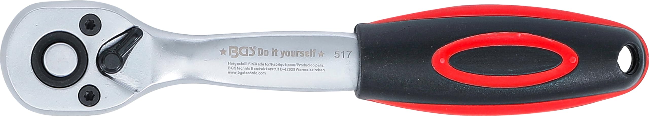 BGS Diy 517 | Reversible Ratchet | Fine Tooth | 6.3 mm (1/4")