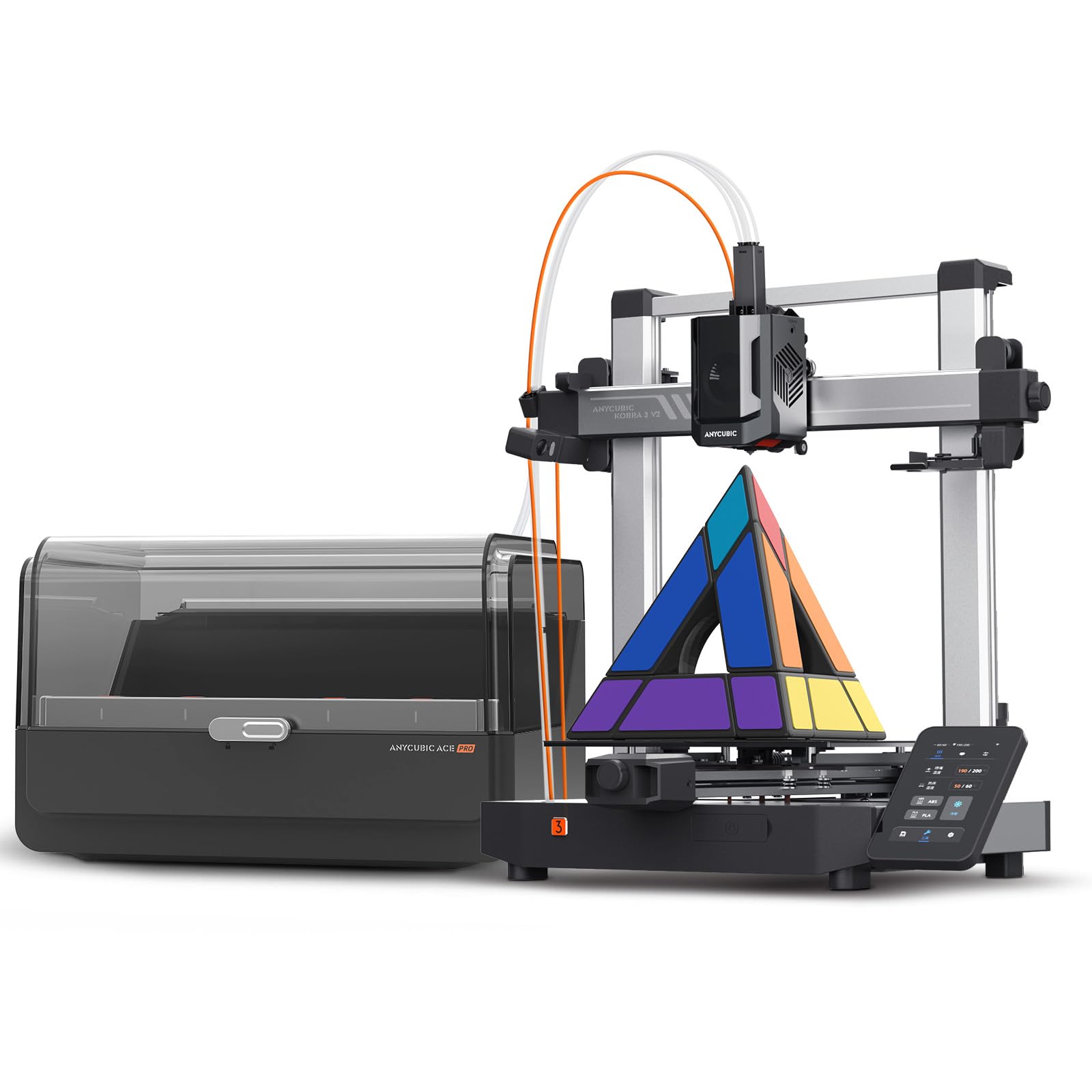 ANYCUBIC Kobra S1 Combo 3D Printer, Drying and Printing in One, Stunning 4-8 Color, 600mm/s Ultra-Fast Multicolor Printing, Suitable for All Major Filaments, Print Size 250 x 250 x250 mm