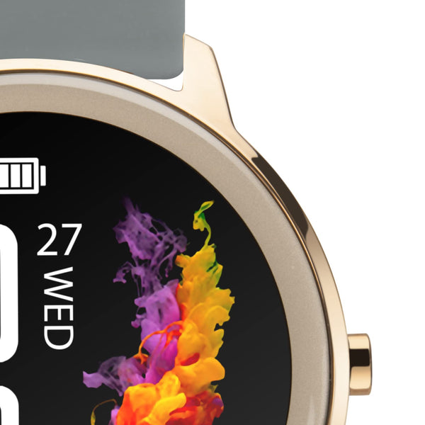 Sekonda Flex Womens Smart Watch with Heart Rate and Sleep Monitor, Daily Activity, Sports, Music, Weather and Message Functions with Silicone Strap, 42 mm