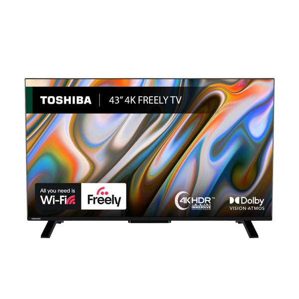 Toshiba 50”UV2F53DBU 4K Smart VIDAA TV, Ultra HD, HDR10, Freely, Disney+, Prime Video, Netflix, Dolby Atmos, Dolby Vision, Sound by Onkyo, Works with Alexa, Works with Google Assistant, VIDAA Voice