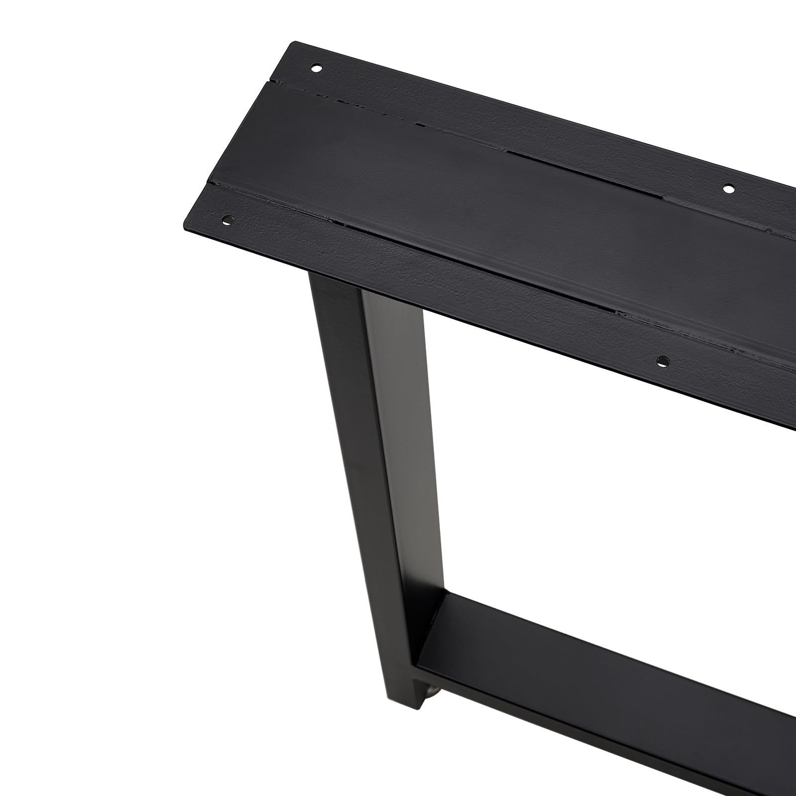 INMOZATA Table Legs, Set of 2 Heavy Duty Industrial T-shaped DIY Furniture Legs Metal with Widened Mounting Plate for Desk Dining Table Coffee Table Breakfast Bench, W60 X H72cm