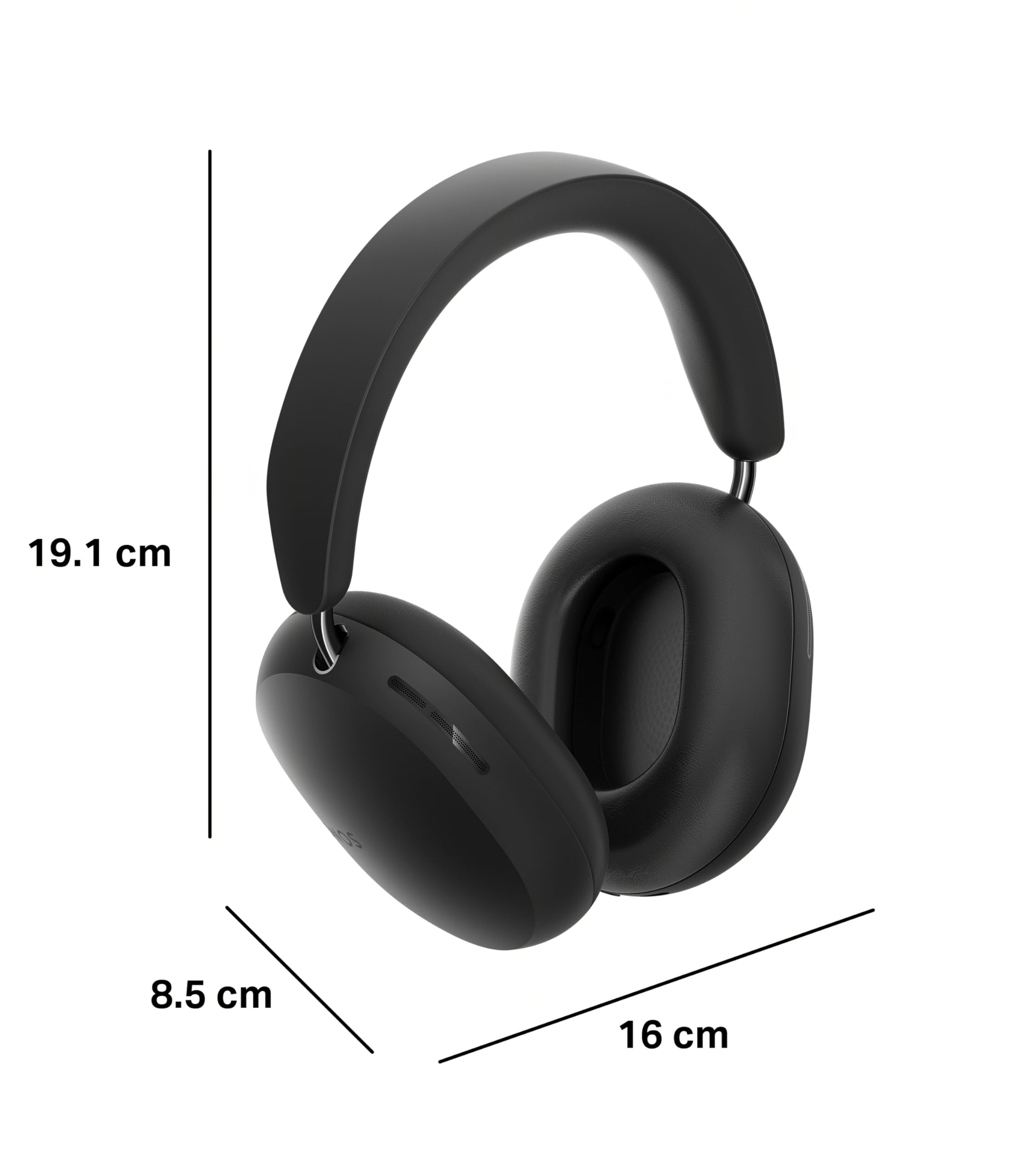 Sonos Ace - Noise Cancelling Wireless Bluetooth Headphones - Up to 30 hours battery life - Spatial Audio - Dynamic Head Tracking - Black