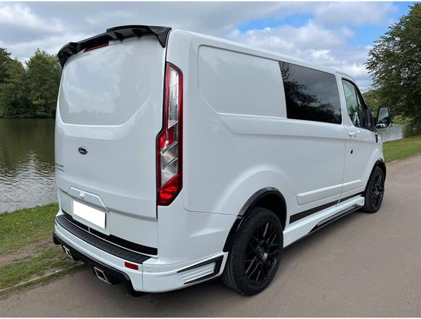 Motordrome Roof spoiler compatible with Ford Transit Custom 2012-2018 & FL 2018- (with tail gate) (PU)