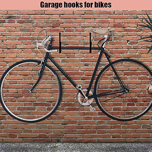 Heavy Duty Garage Storage Hooks, Wall Mounted Utility Hanger Indoor Hanging Rack for Kayak Canoe, Surfboard,Snow Board,Ski Board, Ladder, Folding Chairs, Bicycle and Tools (4 Pack)