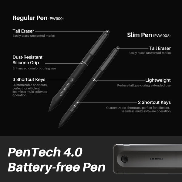 HUION Kamvas Pro 16(4K) UHD Graphic Tablet with Screen, 15.6-inch Monitor Full-Laminated Anti-Glare, Tilt Function 8192 Battery-Free Stylus PW517 for PC, Mac, Android