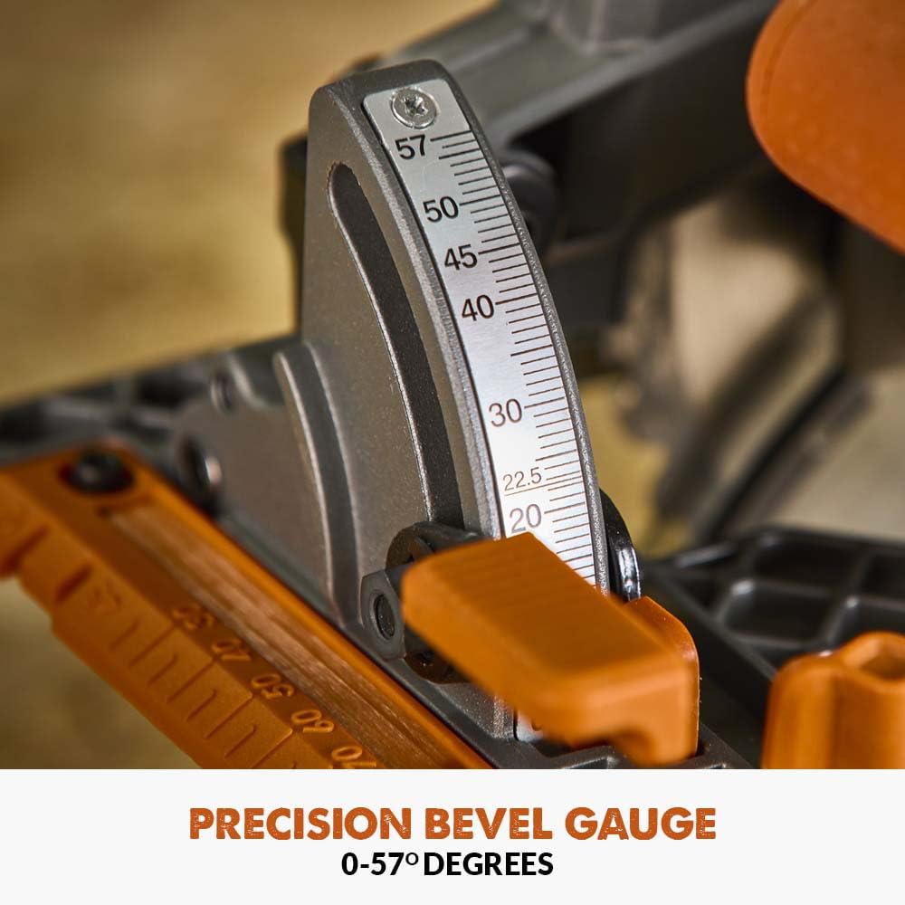 Evolution Power Tools R185CCSX Circular Saw With 1020 mm 3-Piece Track | Multi-Material Blade, Cuts Wood, Metal, Plastic & More | Incl Dust Port Adapter | 185mm (230v)