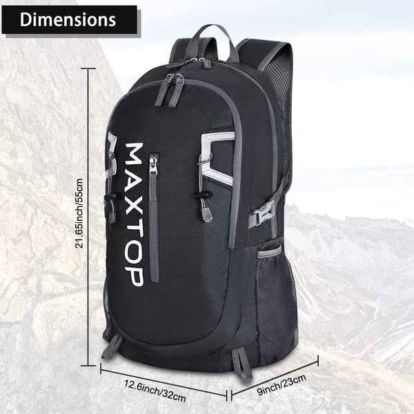 MAXTOP 40L Ultra Lightweight Packable Backpack Foldable Rucksack Water Resistent For Men Women Kids Outdoor Camping Hiking Travel Daypack Handy Durable
