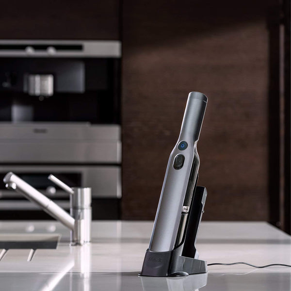 Shark WandVac 2.0 Cordless Handheld Vacuum Cleaner, Small & Lightweight, Powerful Suction Handheld Vacuum with Boost Mode, Pet and Duster/Crevice Tools, 15 Mins Run-Time, Charging Base, Blue WV270UK