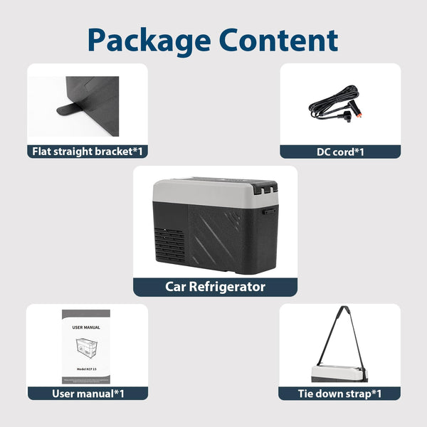 Alpicool G22 22L Compressor Car Fridge Freezer, DC 12v Camping Refrigerator, Portable Mini Cool Box for TruckCampervanRVBoat, -20℃ to 20℃