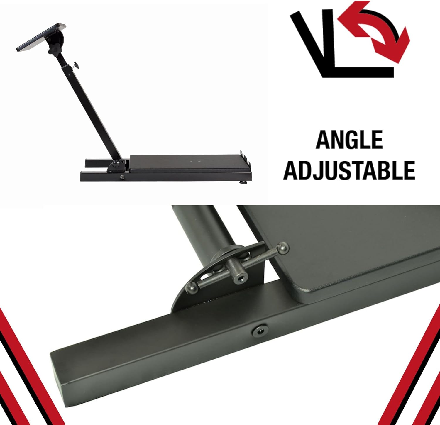 The Ultimate Steering Wheel Stand in Black - suitable for Logitech, Xbox, Madcatz and Thrustmaster