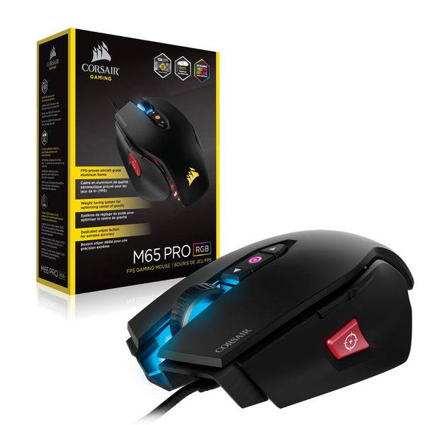 CORSAIR M65 RGB ULTRA WIRELESS Tunable FPS Gaming Mouse – 26,000 DPI – Sub-1ms Wireless – Weight System – Up to 120hrs Battery – iCUE Compatible – PC, Mac, PS5, PS4, Xbox – Black