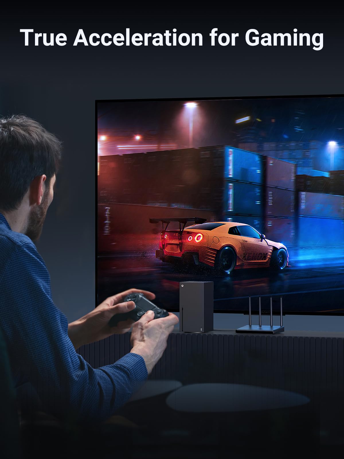 UGREEN Ethernet Cable 5M, Cat 8 Internet Cable Flat High-Speed 40Gbps 2000Mhz Network Cable, Gigabit Braided RJ45 LAN Cable Patch Cord Compatible for PC/Laptop, PS5, Xbox, Modem, Router, Switch, TV