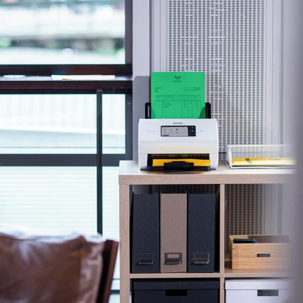 Brother ADS-4300N Desktop Document Scanner |SuperSpeed USB 3.0 |Double-sided |Advanced Image Capture, UK Plug