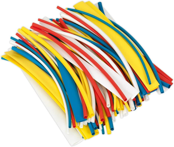 Sealey HST200MC Heat Shrink Tubing Mixed Colours 200mm 100pc