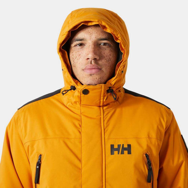 Helly Hansen Men's Reine Parka – Waterproof Insulated Parka with Adjustable Hood and Reflective Details