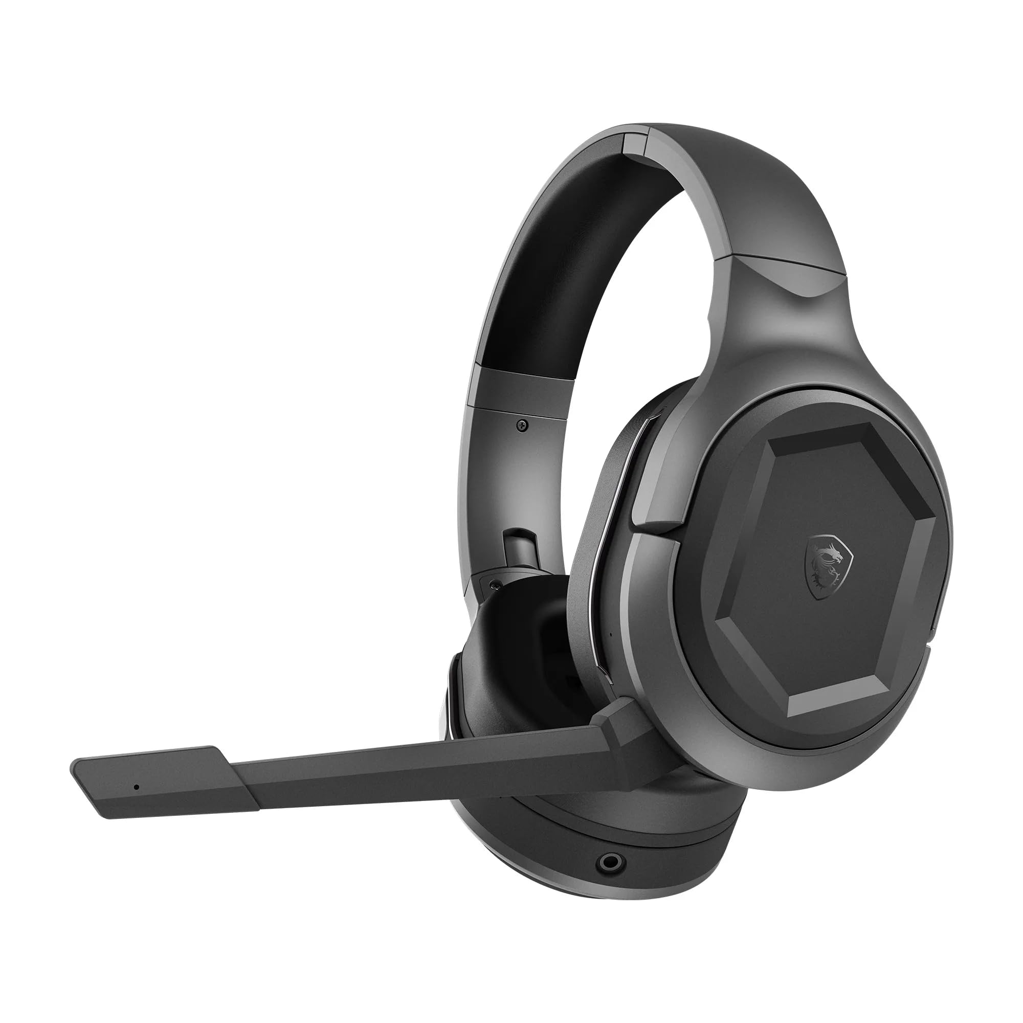 MSI IMMERSE GH50 GAMING HEADSET - 7.1 Virtual Surround Sound, Vibration Feedback, 40mm Neodymium Drivers, RGB Lighting, Detachable Mic, Inline Controls, USB 2.0 Connector - Wired (Package may vary)