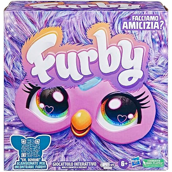 Furby Viola, giocattolo di peluche interattivo - Versione Italiana