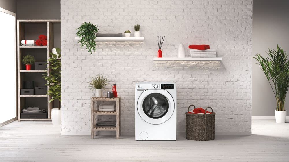 Hoover H-WASH 500 10kg Freestanding Washing Machine, 1400 RPM, A Rated, ECO‑Power Inverter Motor, hOn App, 60 Programmes, Care Dose, Power Care System, White, 60x59x85 cm ‑ HW 410AMC/1-80