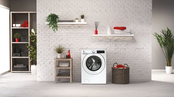 Hoover H-WASH 500 10kg Freestanding Washing Machine, 1400 RPM, A Rated, ECO‑Power Inverter Motor, hOn App, 60 Programmes, Care Dose, Power Care System, White, 60x59x85 cm ‑ HW 410AMC/1-80