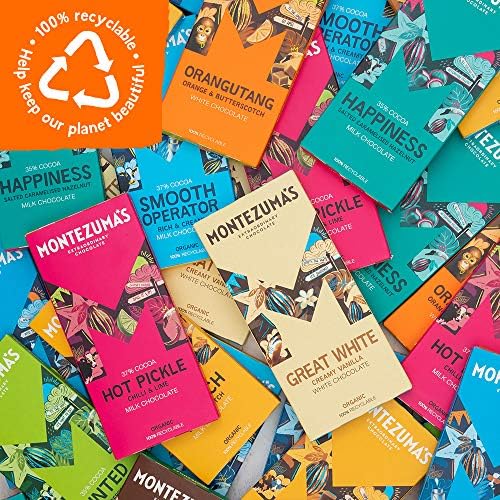 Montezuma's Bar Library, Chocolate Bars In Various Flavours, Gluten Free, 5 x 90g Bars (450g Total)