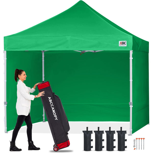 ABCCANOPY 3x6M Pop Up Gazebo Canopy Commercial Tents Market stall with 4 Removable Sidewalls and Roller Bag Bonus 4 Weight Bags (Grey)