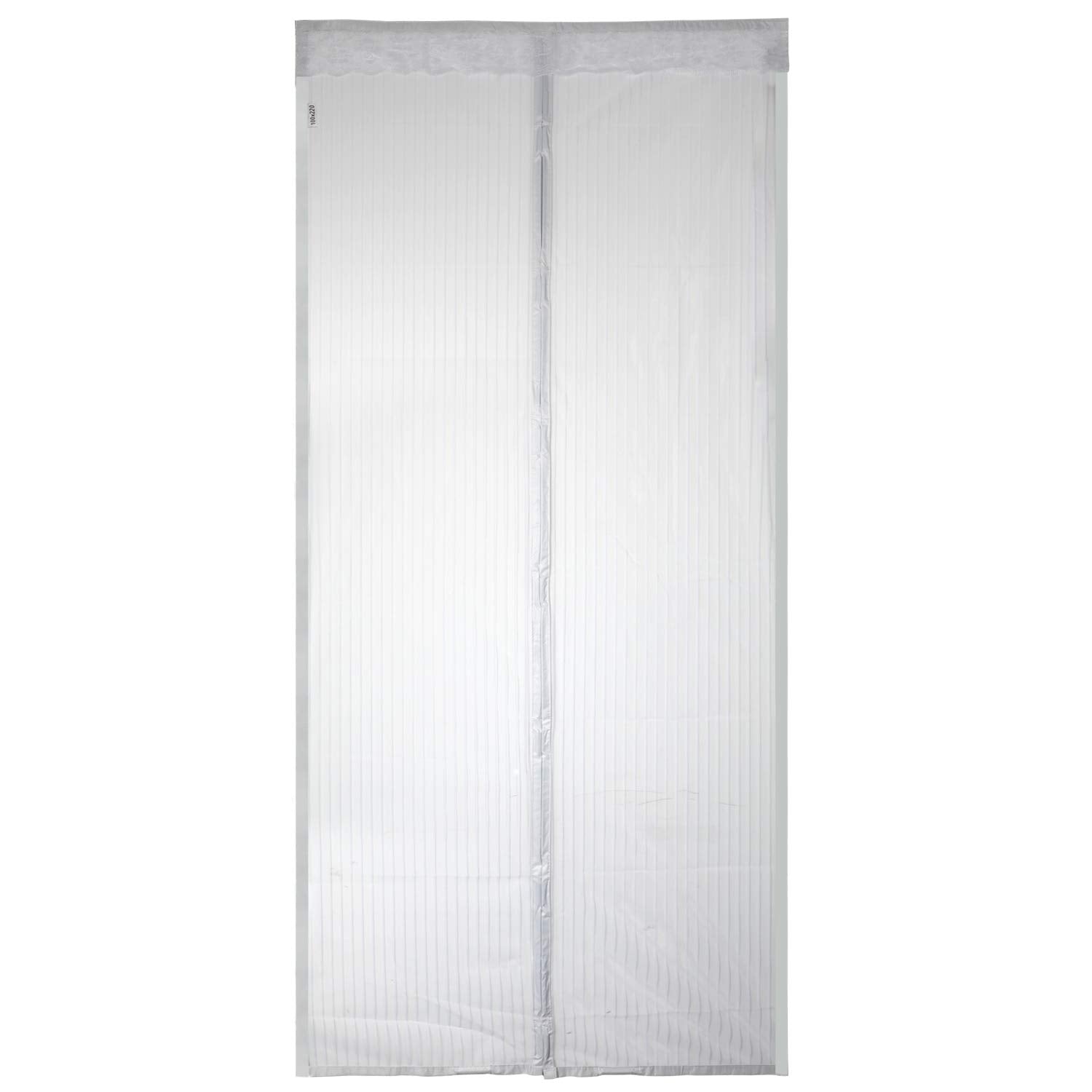 EXTSUD Magnetic Fly Screen Door Keep Insects Out Mosquito Door Screen Easy to Install without Drilling Top-to-Bottom Seal Automatically for Balcony Sliding Living Room Children's Room, 90x210 cm