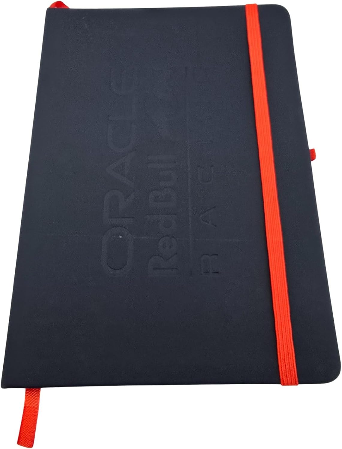 HOX Oracle Red Bull Racing Embossed A5 Lined Notepad with Pen Loop, Bookmark, and Elasticated Closure – Official F1 Team Stationery