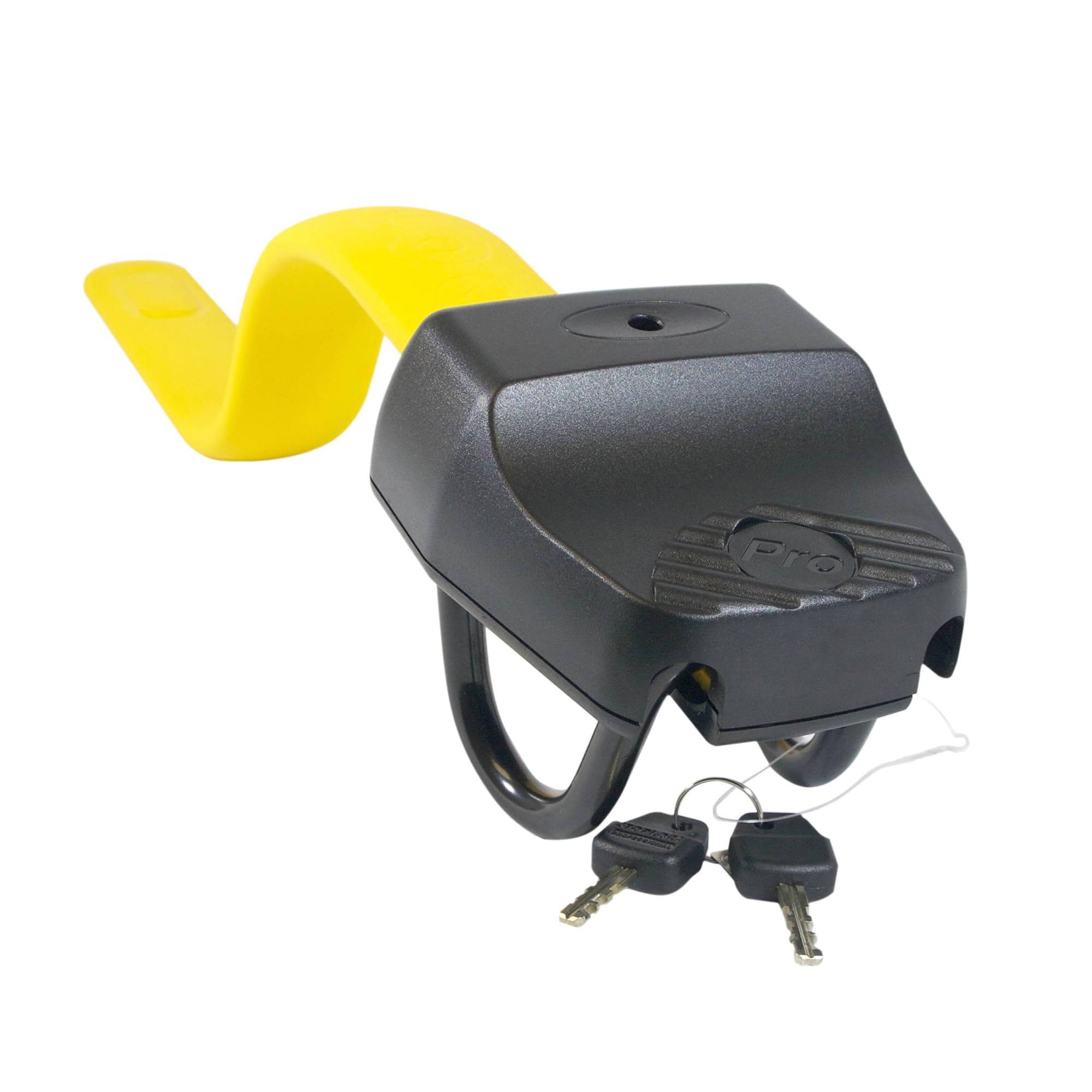 Stoplock Wheel Clamp HG 400-00 - Anti-Theft Lock Device for Small-Wheeled Cars Caravans Trailers With 13" to 15" Wheels , Yellow